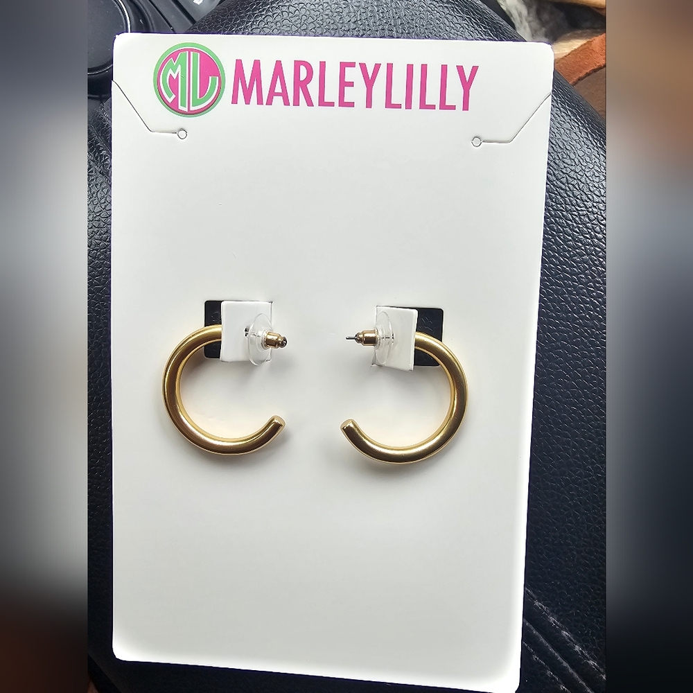 MARLEYLILLY gold Hoop Earrings